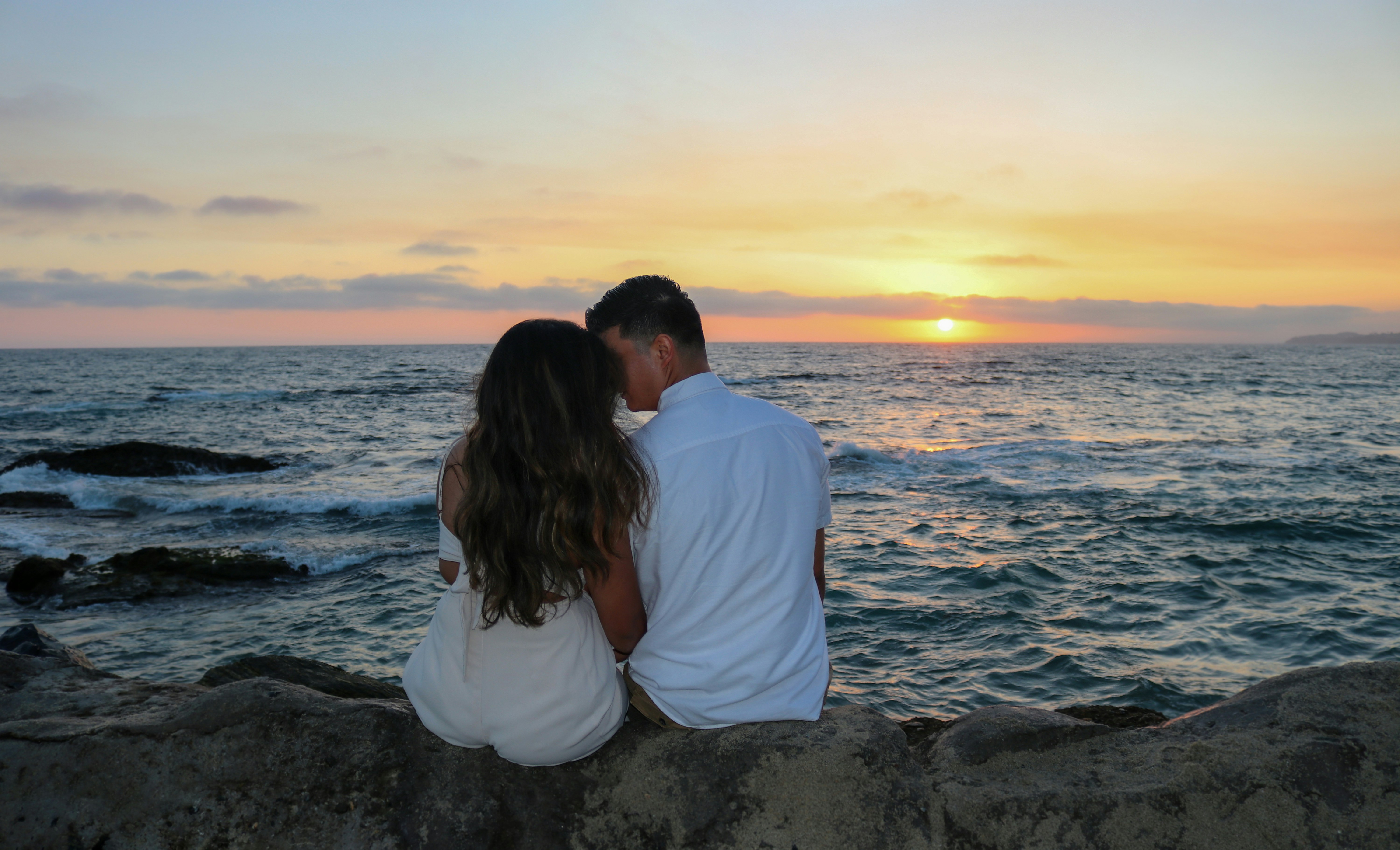 Aruba beach with couple